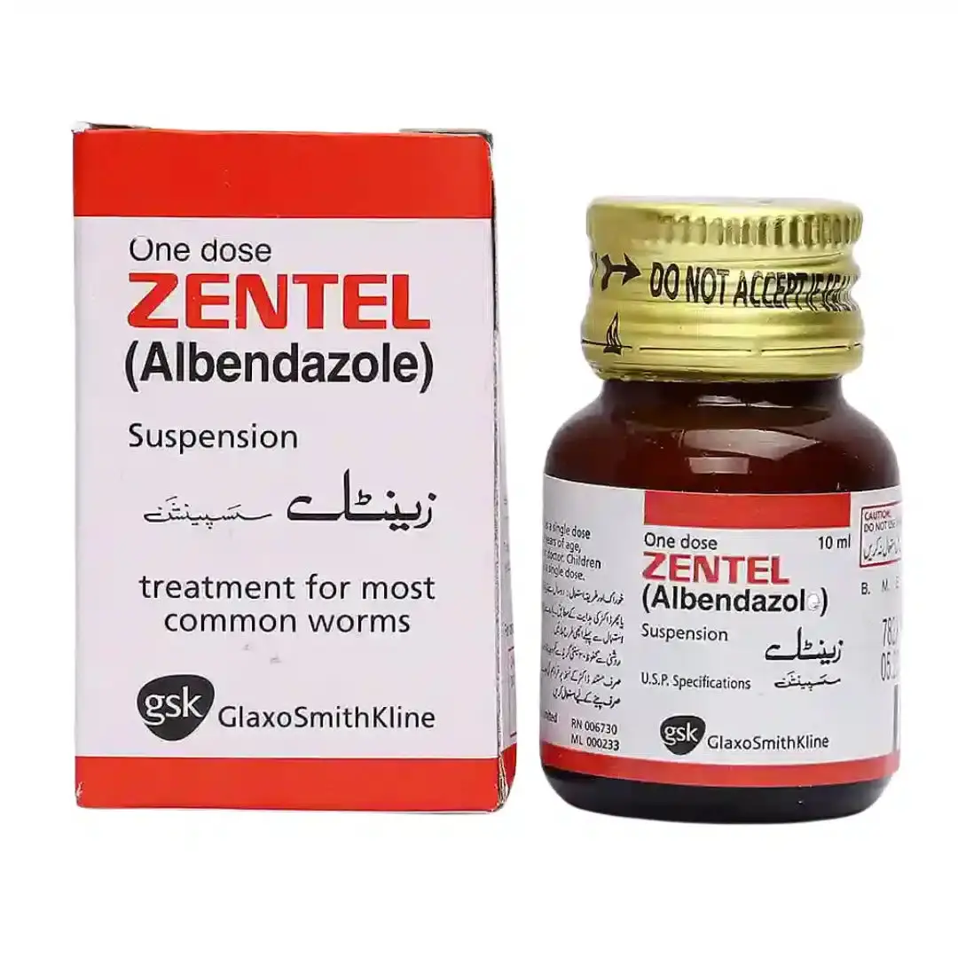 Zentel 10Ml Suspension 100Mg/5Ml