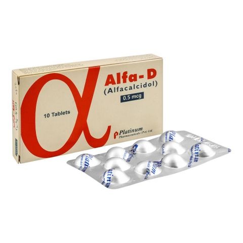 Alfa-D Tablets 0.5Mcg (1 Strip = 10 Tablets)