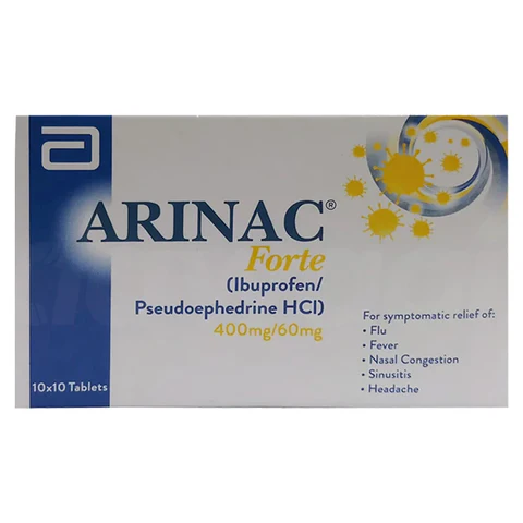 Arinac Forte Tablets 400Mg/60Mg (1 Strip = 10 Tablets)