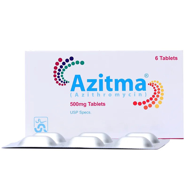 Azitma Tablets 500Mg (1 Box = 1 Strip)(1 Strip = 6 Tablets)
