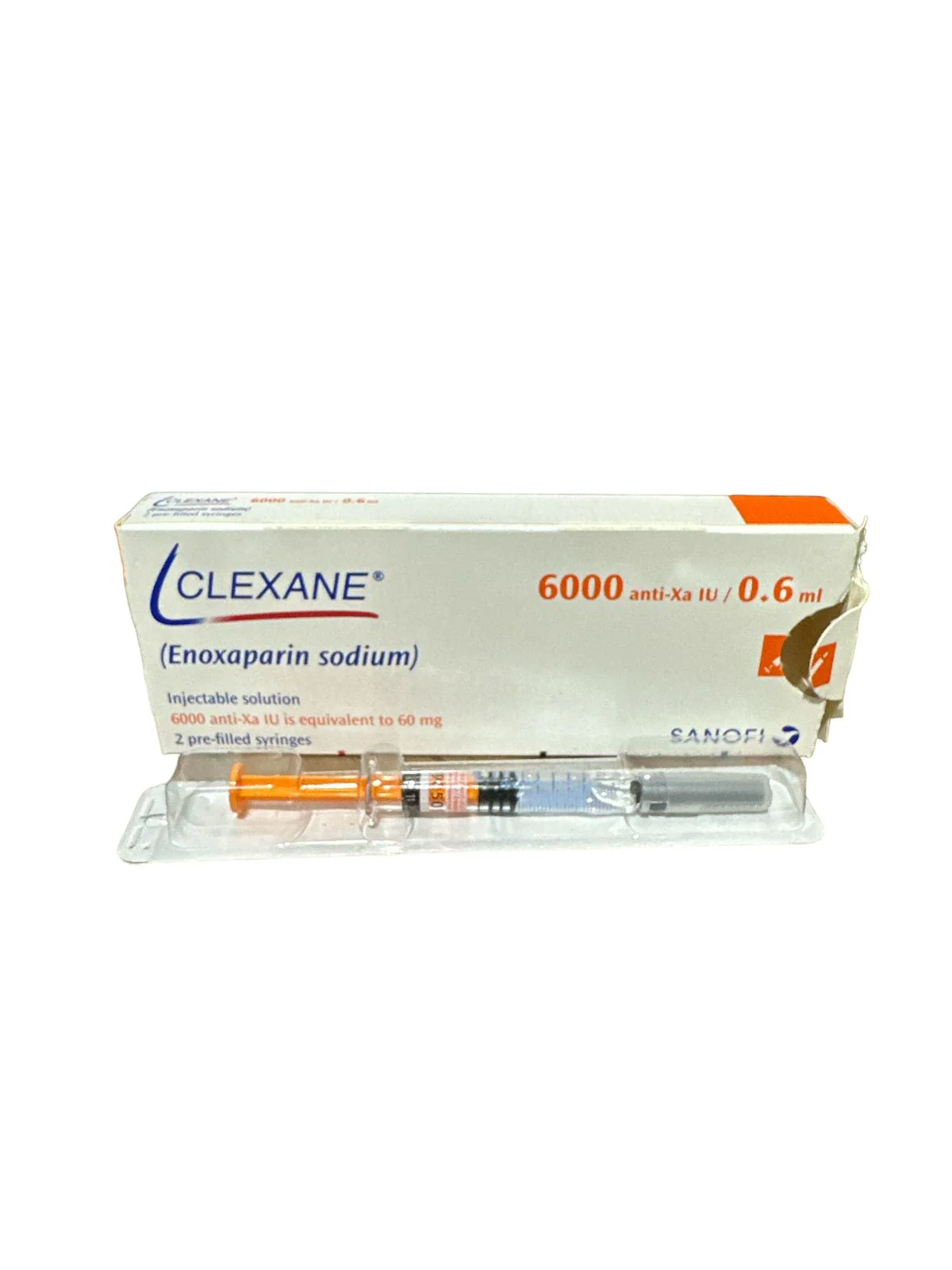 Clexane Injection 6000Iu/0.6Ml (1 Box = 2 Injections)