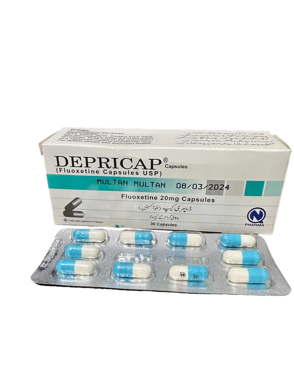 Depricap Capsules 20Mg (1 Box = 3 Strips) (1 Strip = 10 Capsules)