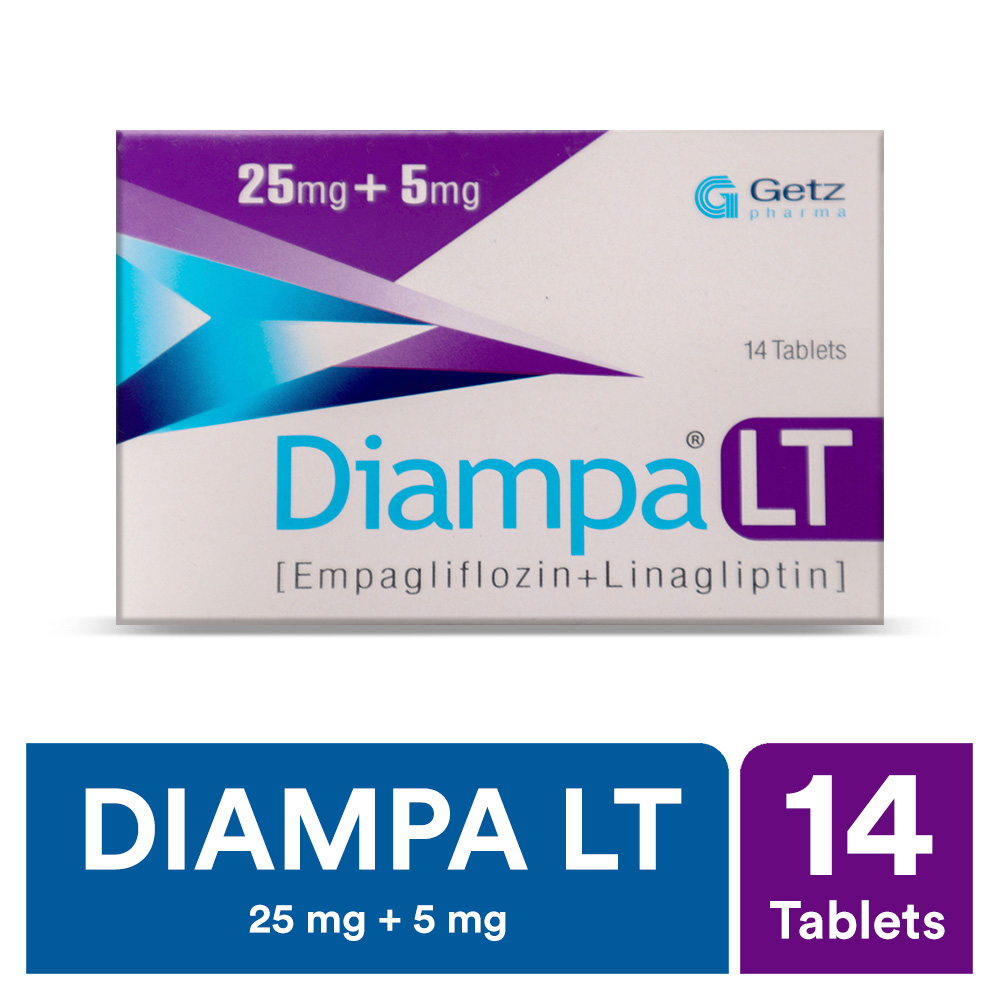 Diampa Lt Tablets 25Mg+5Mg (1 Box = 2 Strips) (1 Strip = 7 Tablets)