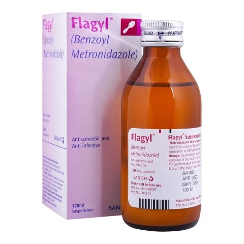Flagyl 120Ml Suspension 200Mg/5Ml