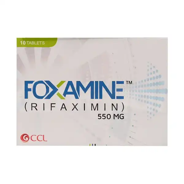 Foxamine Tablets 550Mg (1 Box = 1 Strip)(1 Strip = 10 Tablets)
