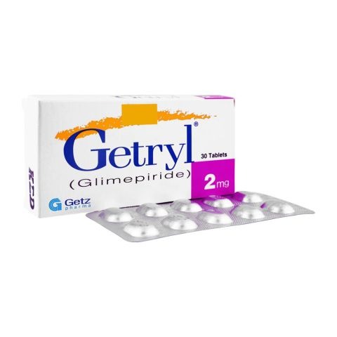 Getryl Tablets 2Mg (1 Box = 3 Strips) (1 Strip = 10 Tablets)