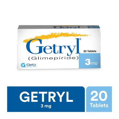 Getryl Tablets 3Mg (1 Box = 3 Strips) (1 Strip = 10 Tablets)