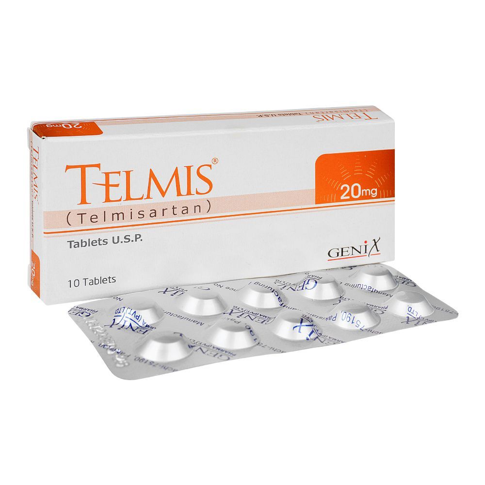 Telmis Tablets 20Mg (1 Box = 1 Strip)(1 Strip = 10 Tablets)