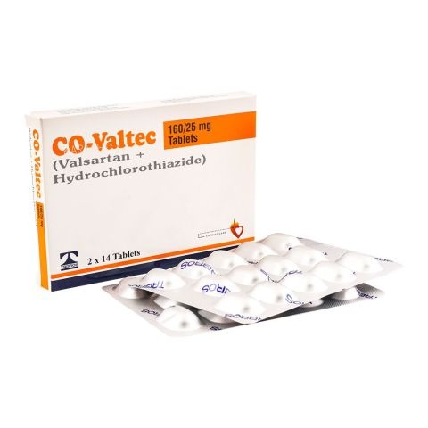Co-Valtec Tablets 160/25Mg (1 Strip = 14 Tablets)