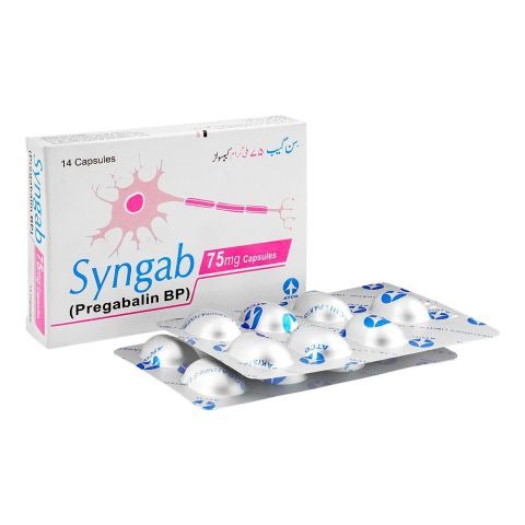 Syngab Capsules 75Mg (1 Box = 2 Strips) (1 Strip = 7 Capsules)