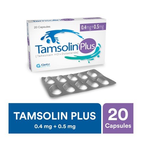 TamsolinÂ Plus Capsules 0.4Mg+0.5Mg (1 Box = 2 Strips) (1 Strip = 10 Capsules)