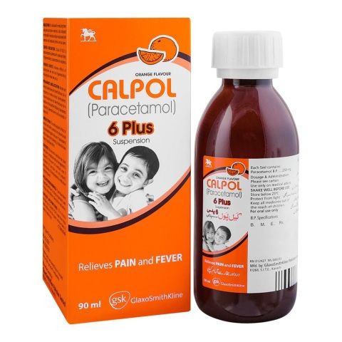 Calpol 6 Plus 90Ml Suspension 250Mg/5Ml