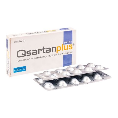 Qsartan Plus Tablets 50/12.5Mg (1 Strip = 10 Tablets)
