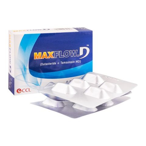 Maxflow-D Capsules 0.5Mg/0.4Mg (1 Box = 4 Strips) (1 Strip = 5 Capsules)