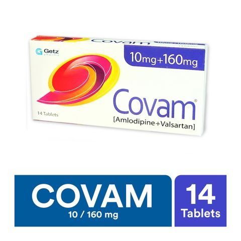 Covam Tablets 10Mg+160Mg (1 Strip = 7 Tablets)