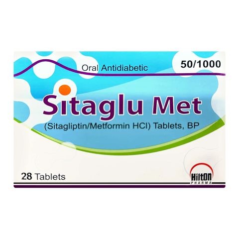 Sitaglu Met Tablets 50Mg/850Mg (1 Box = 2 Strips) (1 Strip = 14 Tablets)