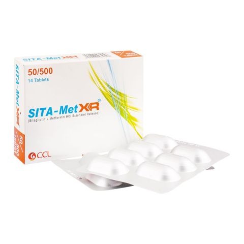 Sita-Met Xr Tablets 50Mg/500Mg (1 Box = 2 Strips) (1 Strip = 7 Tablets)