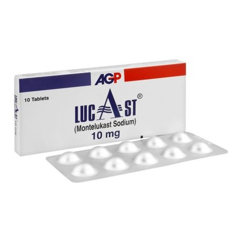 Lucast Tablets 10Mg (1 Box = 1 Strip)(1 Strip = 10 Tablets)
