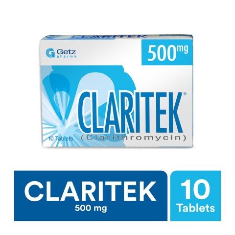 Claritek Tablets 500Mg (1 Box = 1 Strip)(1 Strip = 10 Tablets)