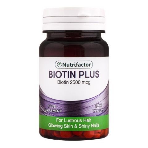 Nutrifactor Biotin Plus Tablets (1 Bottle = 120 Tablets)