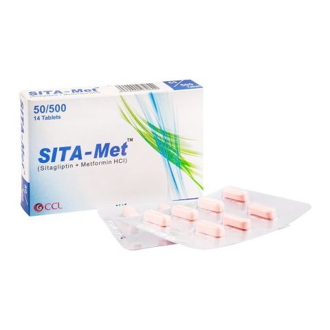 Sita-Met Tablets 50/500Mg (1 Strip = 7 Tablets)