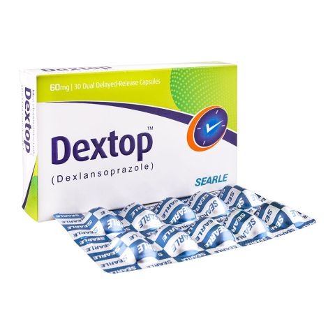Dextop Capsules 60Mg (1 Box = 3 Strips) (1 Strip = 10 Capsules)