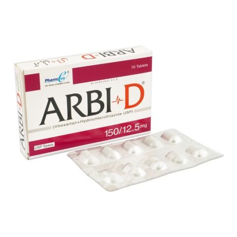 Arbi D Tablets 150Mg/12.5Mg (1 Box = 1 Strip)(1 Strip = 10 Tablets)