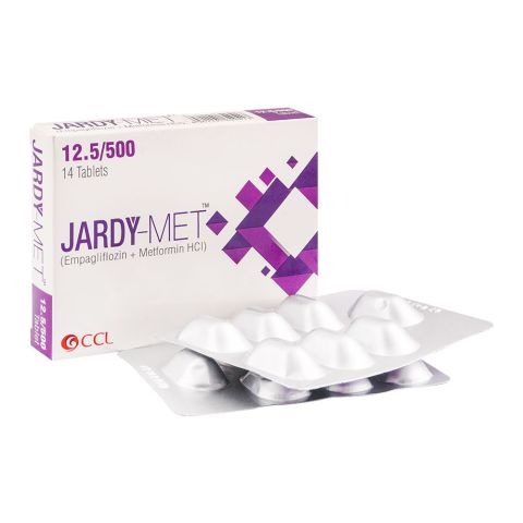 Jardy Met Tablets 12.5+500Mg (1 Box = 2 Strips) (1 Strip = 7 Tablets)