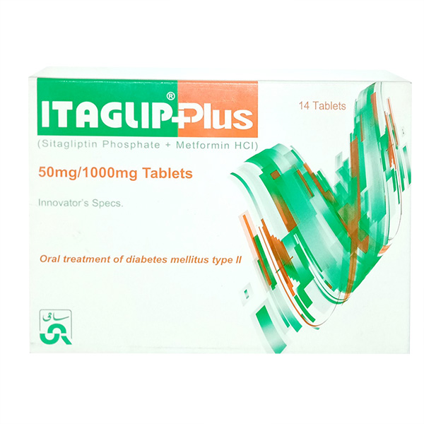 Itaglip Plus Tablets 50/1000Mg (1 Box = 2 Strips) (1 Strip = 7 Tablets)