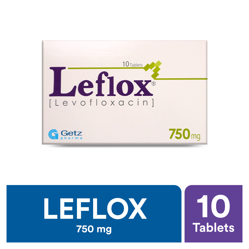 Leflox Tablets 750Mg (1 Box = 1 Strip)(1 Strip = 10 Tablets)