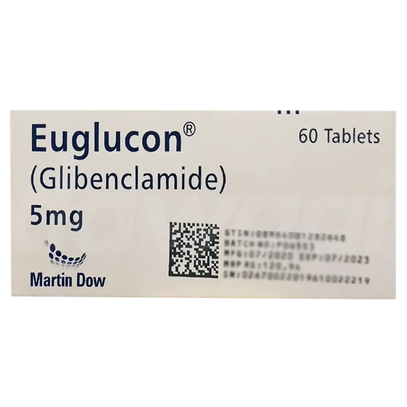 Euglucon Tablets 5Mg (1 Strip = 10 Tablets)