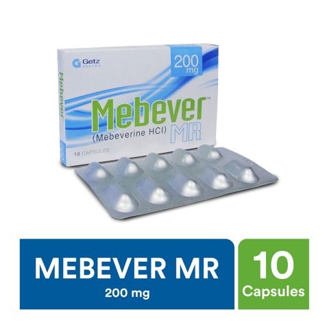Mebever Mr Capsules 200Mg (1 Box = 1 Strip)(1 Strip = 10 Capsules)