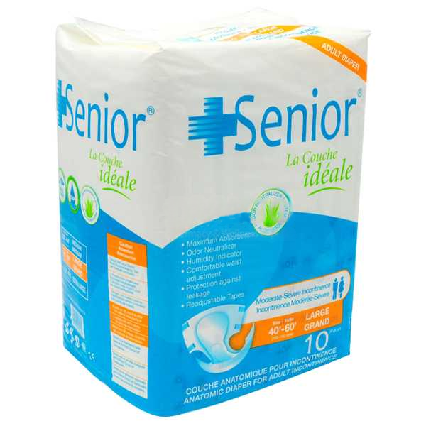 Senior Adult Diapers Size Large 10Pcs