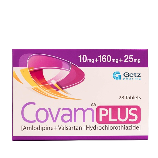 Covam Plus (10/160/25mg) 28 Tablets