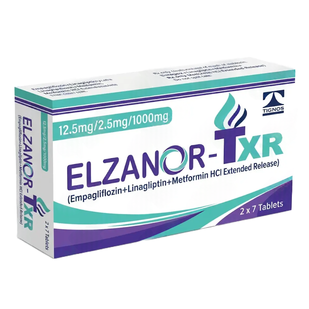 Elzanor Txr 12.5/2.5/1000mg (14 Tablet / Pack)