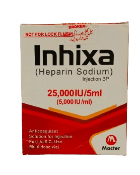Inhixa 25000Iu Injection (Heparin)