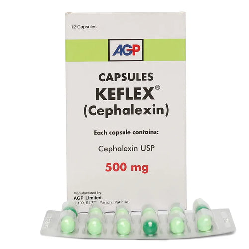 Keflex 500mg (12 Capsule / Pack)