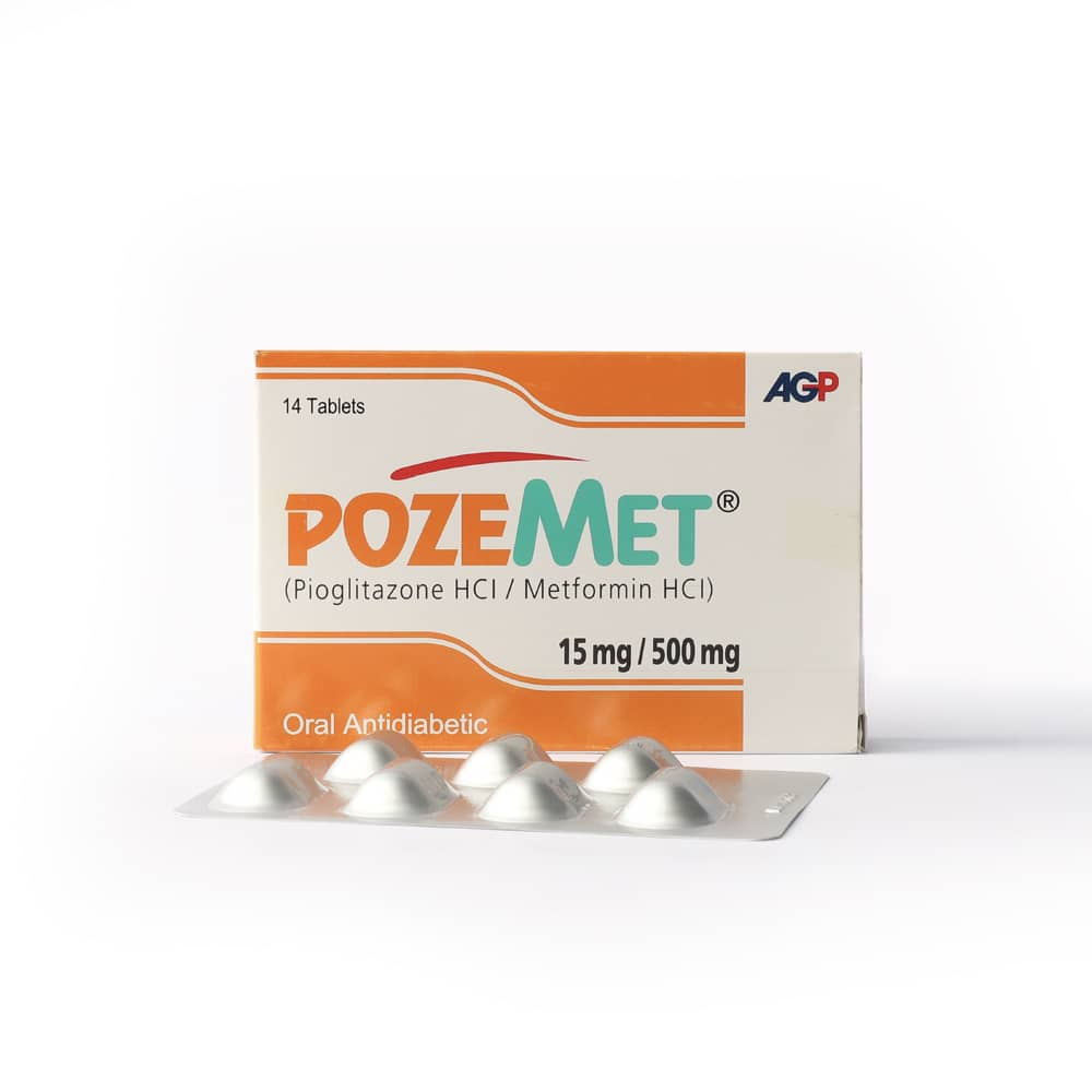 Poze Met 15/500mg (14 Tablet / Pack)
