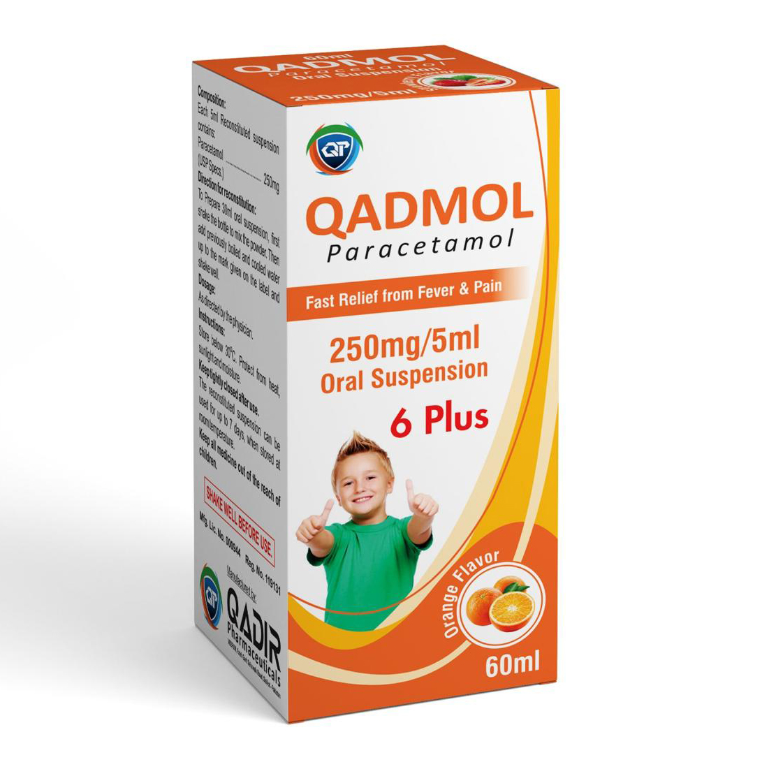 Qadmol 6 Plus 250mg/5ml suspension (90ml)