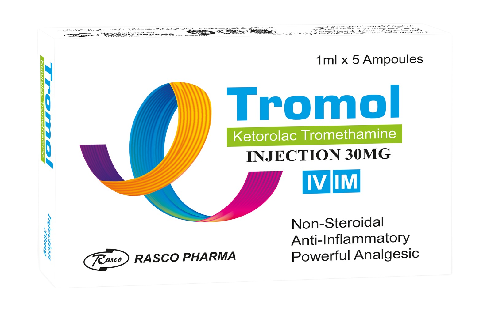 Tromol 30mg (5 Injection / Pack)