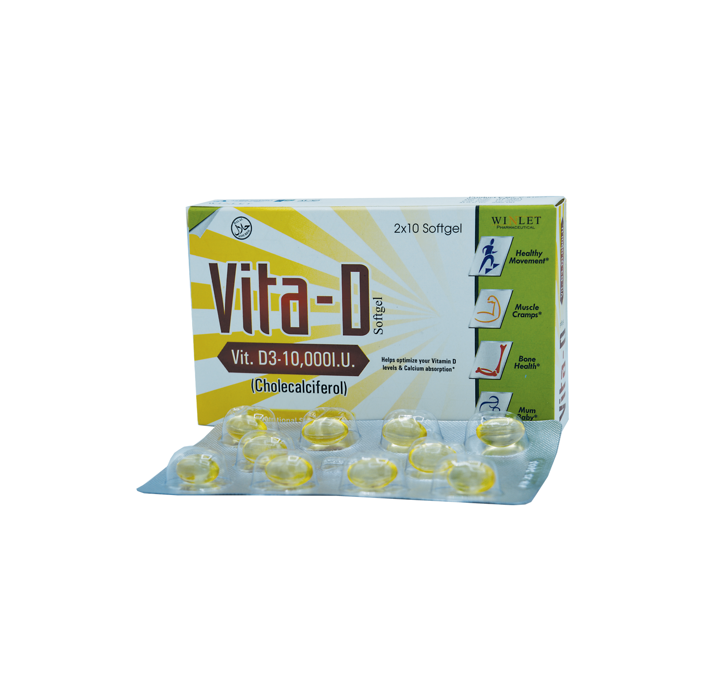 Vita D 10000Iu (20 Capsule / Pack)