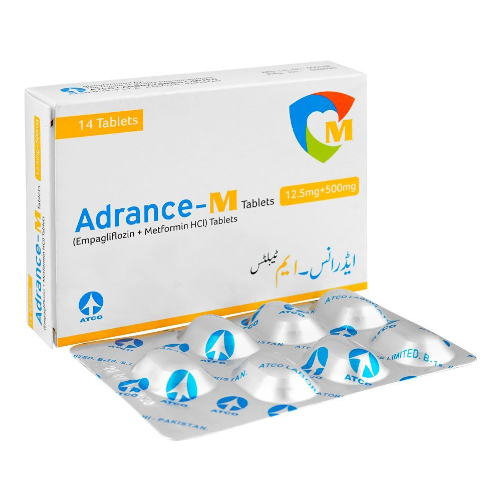 Adrance-M Tablets 12.5Mg/500Mg (1 Box = 2 Strips) (1 Strip = 7 Tablets)