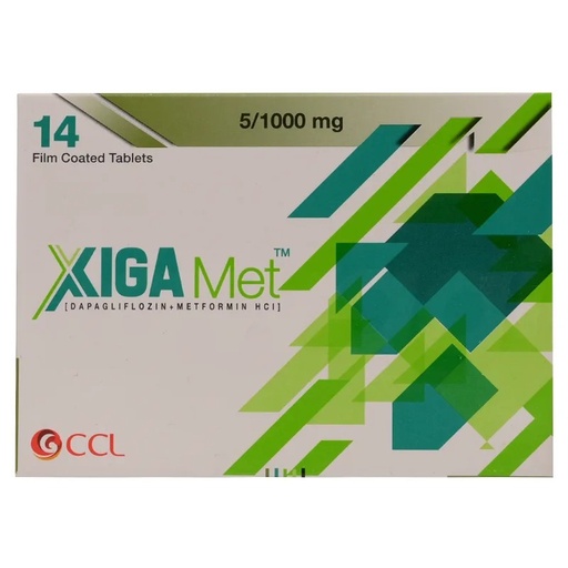 Xiga Met (5/1000mg) 14 Tablets