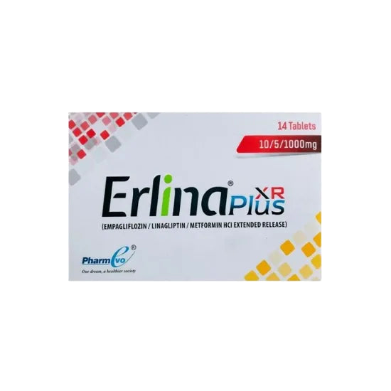 Erlina Plus Xr 10/5/1000mg (14 Tablets / Pack)