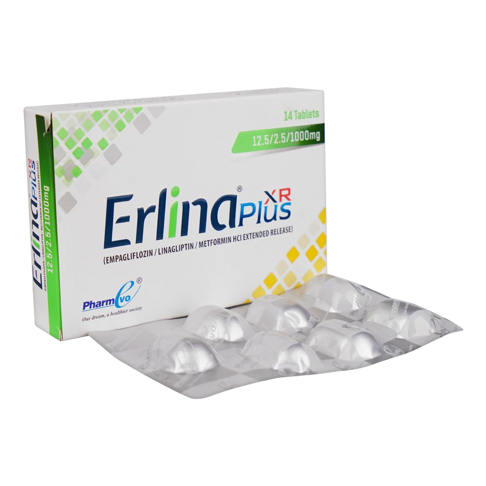 Erlina Plus Xr 12.5/2.5/1000mg (14 Tablets / Pack)