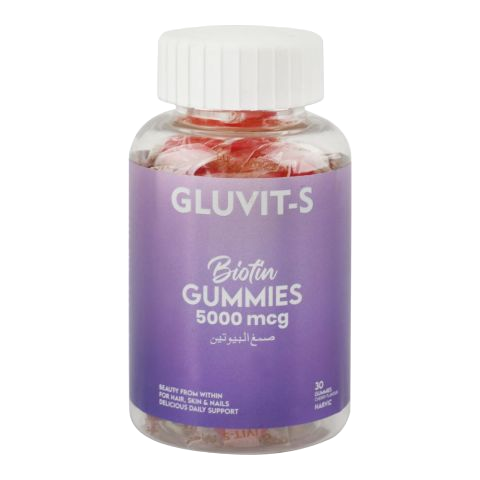 Gluvit S Biotin 5K (30 Gummies / Pack)