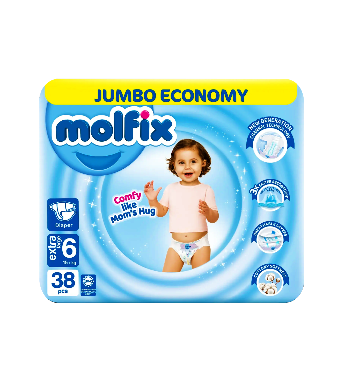 Molfix #6 Diaper Jumbo (1 Unit / Pack)