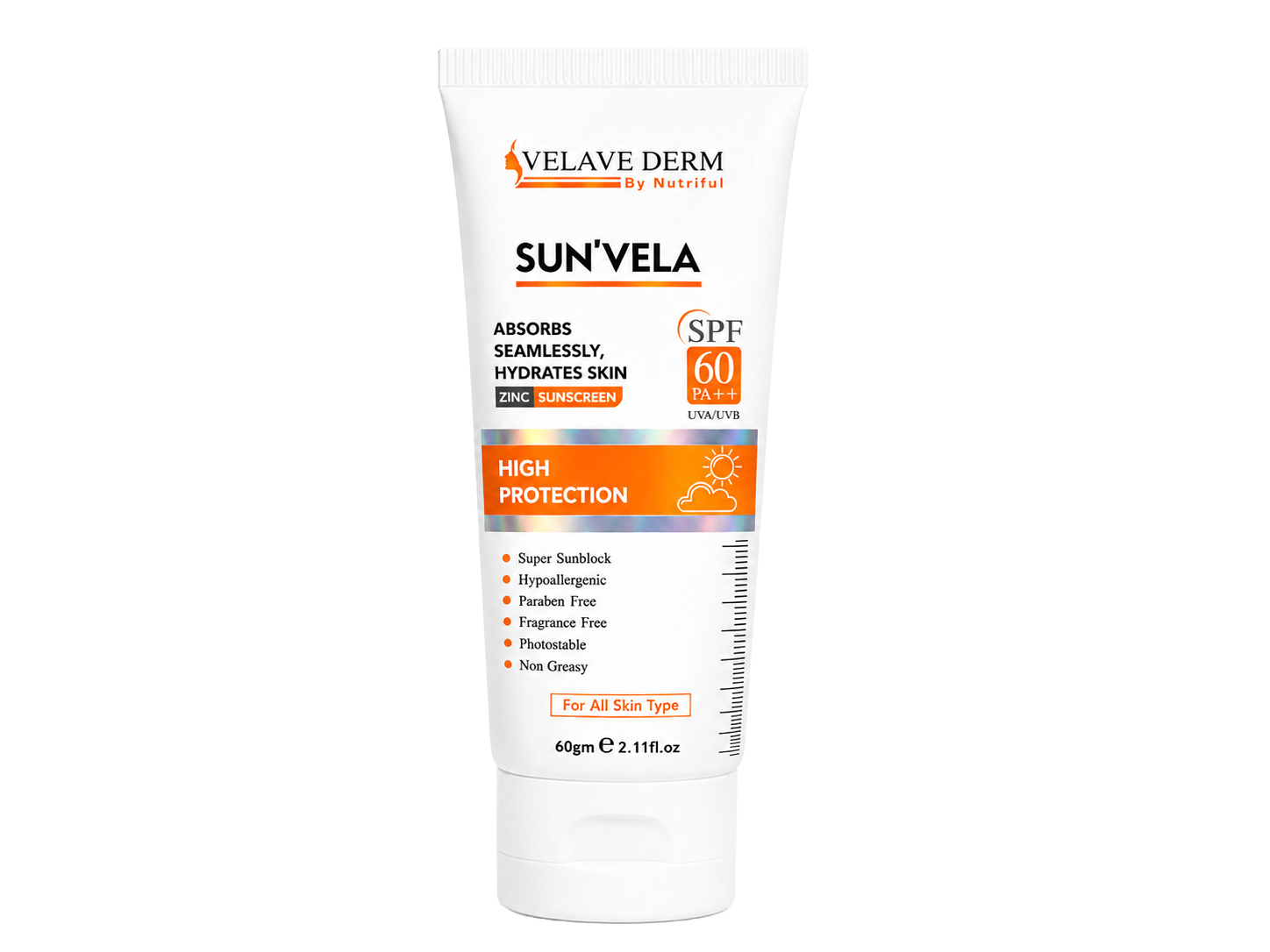 Sun Vela Spf60 Sunblock (60gm)