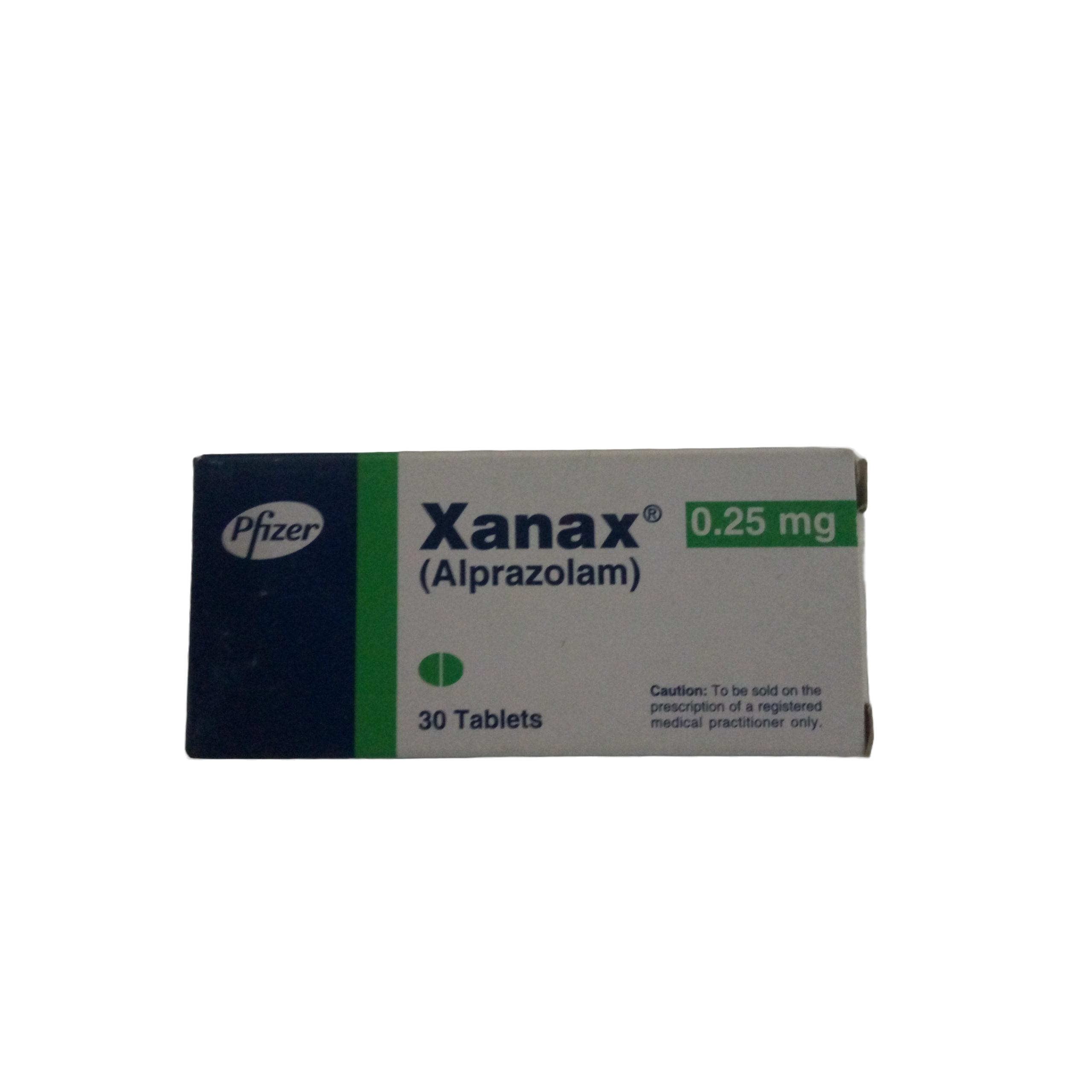 Xanax 0.25mg (30 Tablets / Pack)
