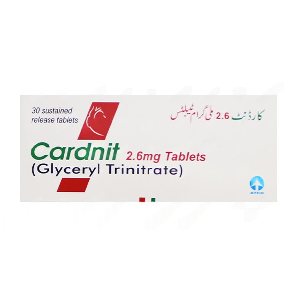 Cardnit Tablets 2.6Mg (1 Box = 3 Strips) (1 Strip = 10 Tablets)